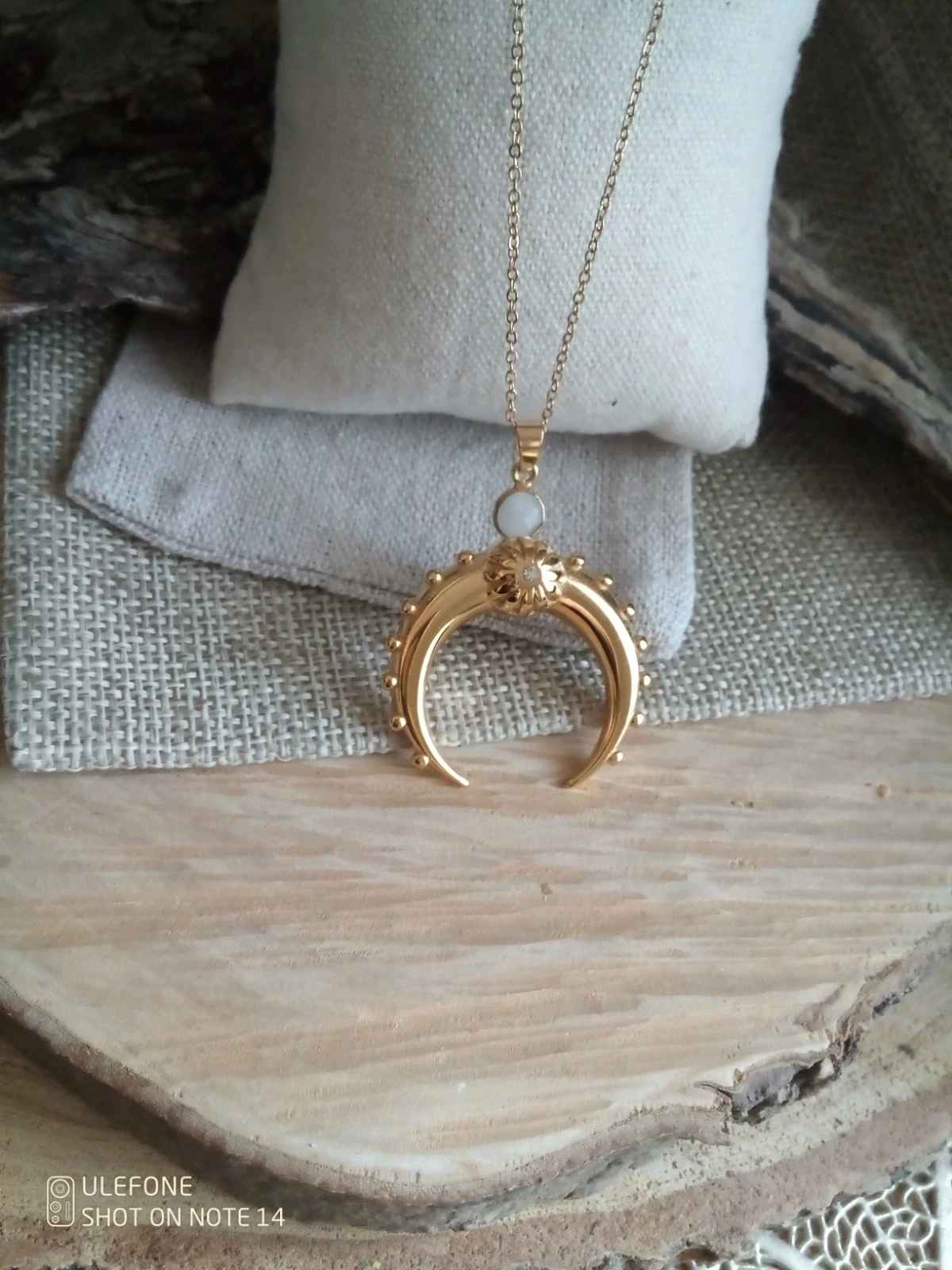 Collier lune et pierre de lune naturelle – photo 2